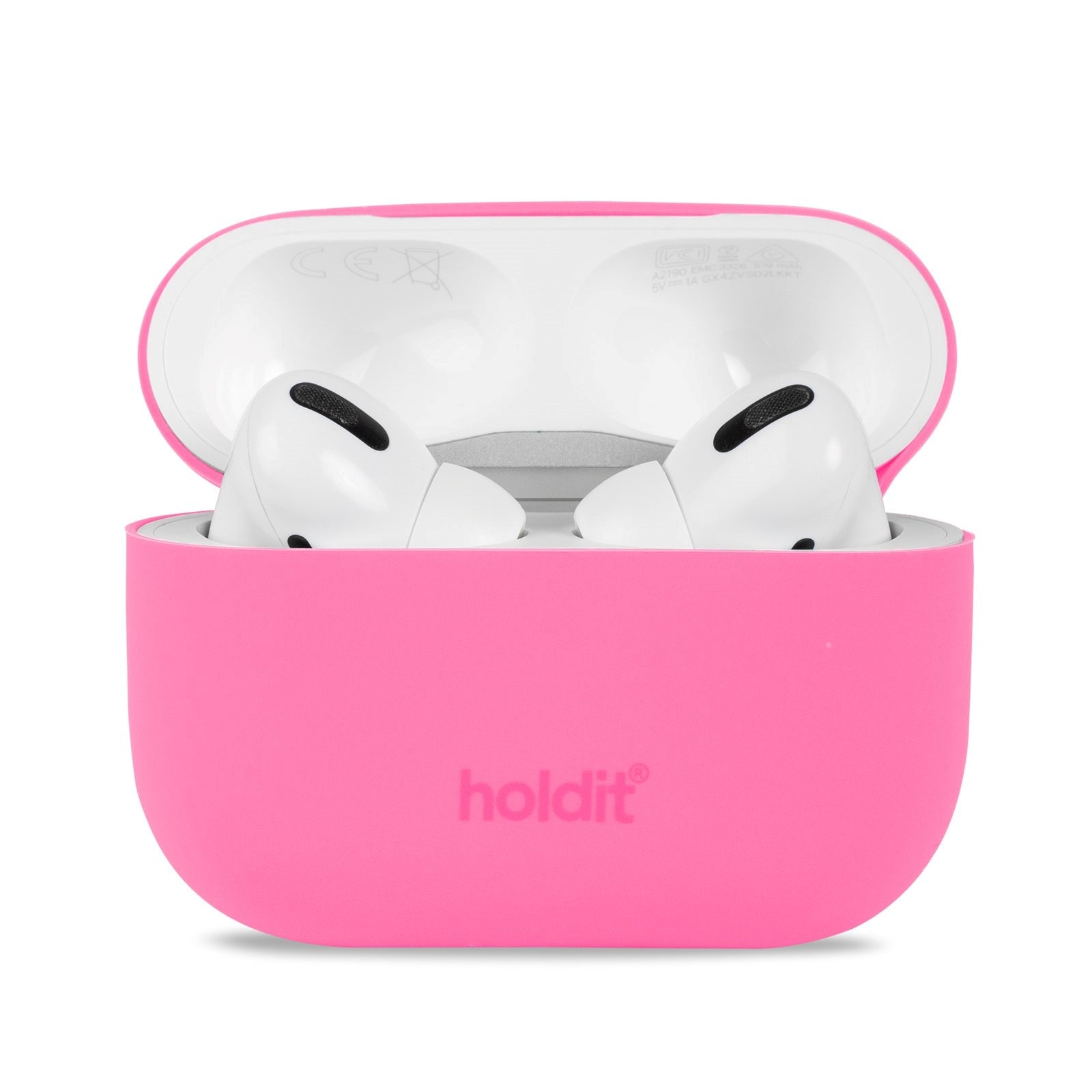 Holdit Nygård Silikone Cover Til AirPods Pro - Bright Pink