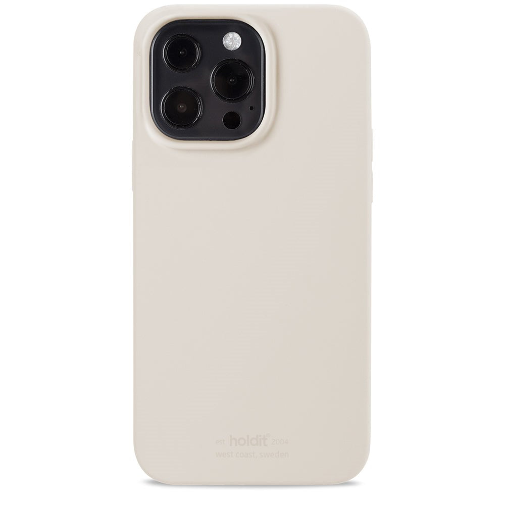 Holdit iPhone 13 Pro Soft Touch Silikone Cover - Light Beige