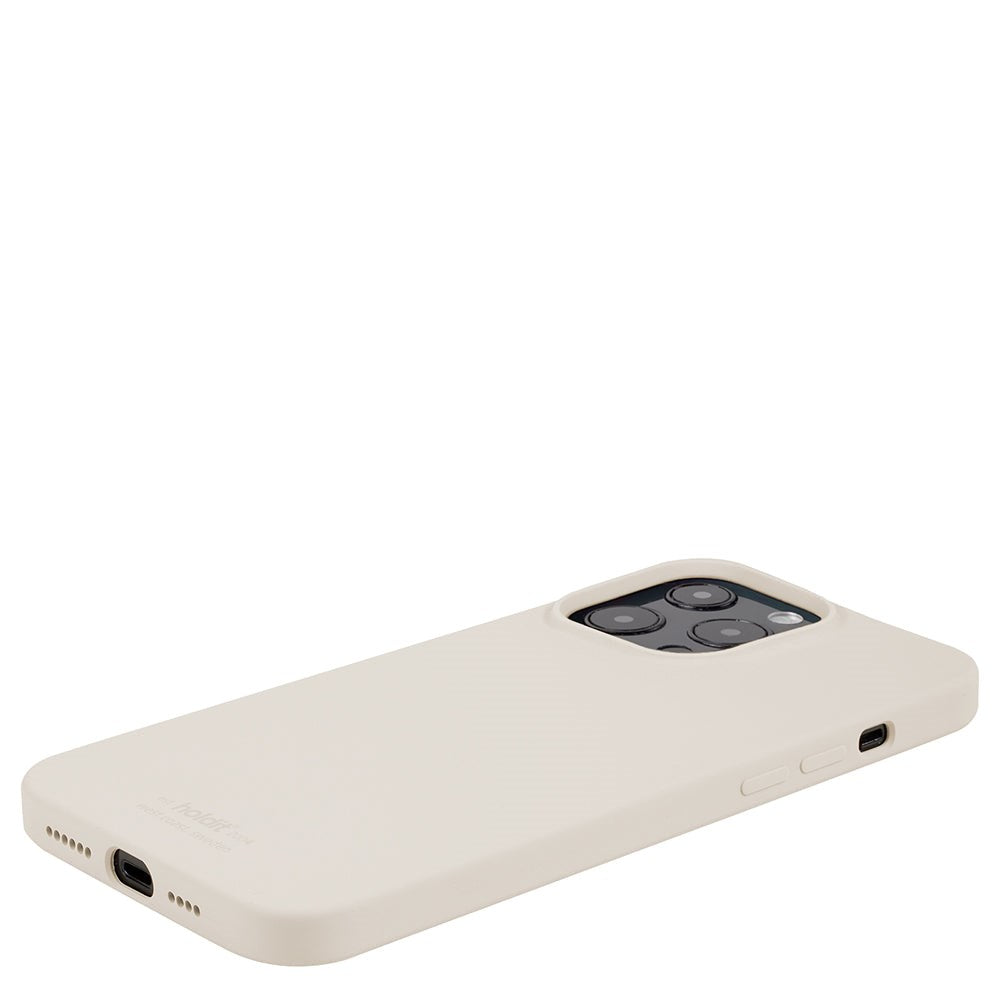 Holdit iPhone 13 Pro Soft Touch Silikone Cover - Light Beige