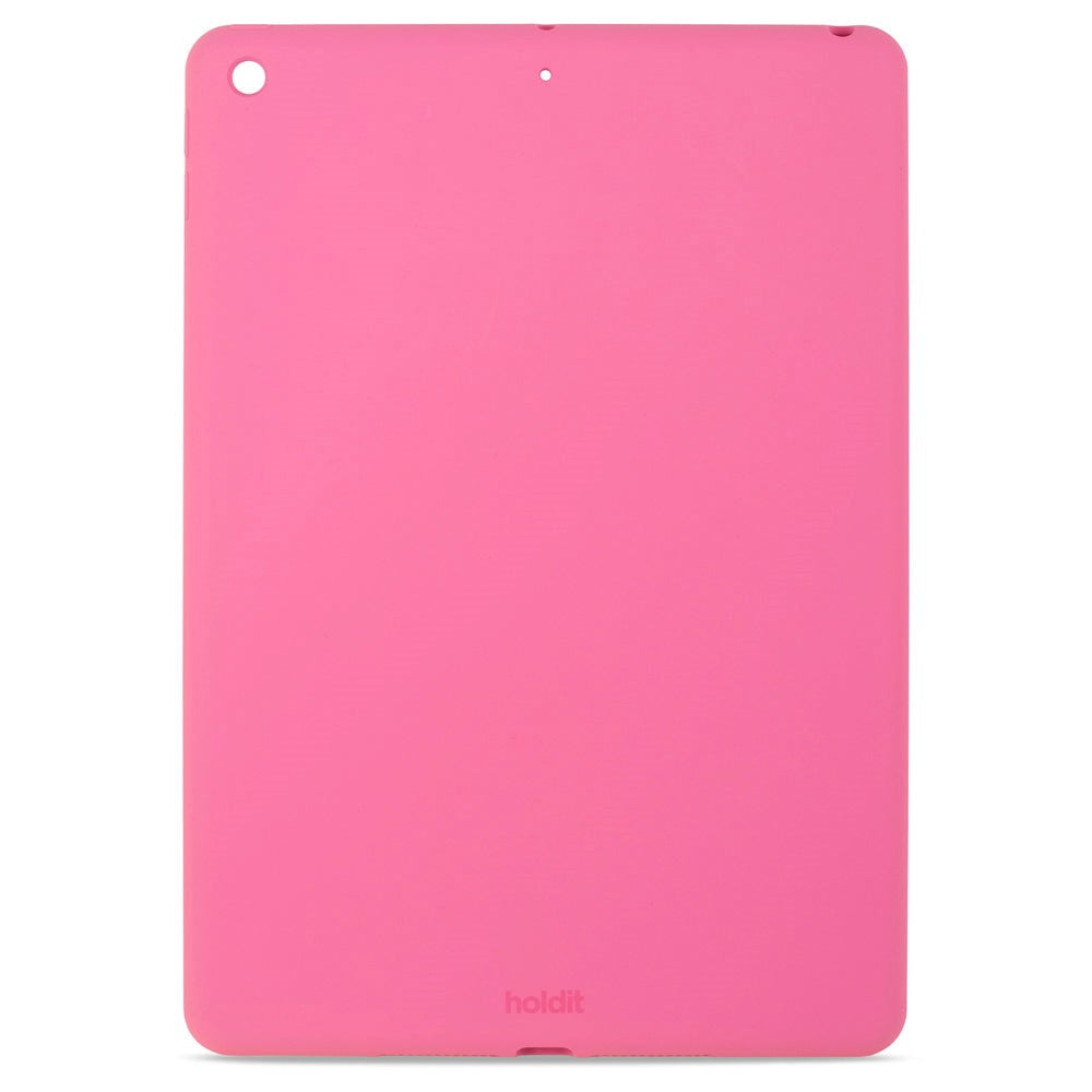 iPad 10.2" (2021 / 2020 / 2019) Holdit Silikone Bagside Cover - Bright Pink