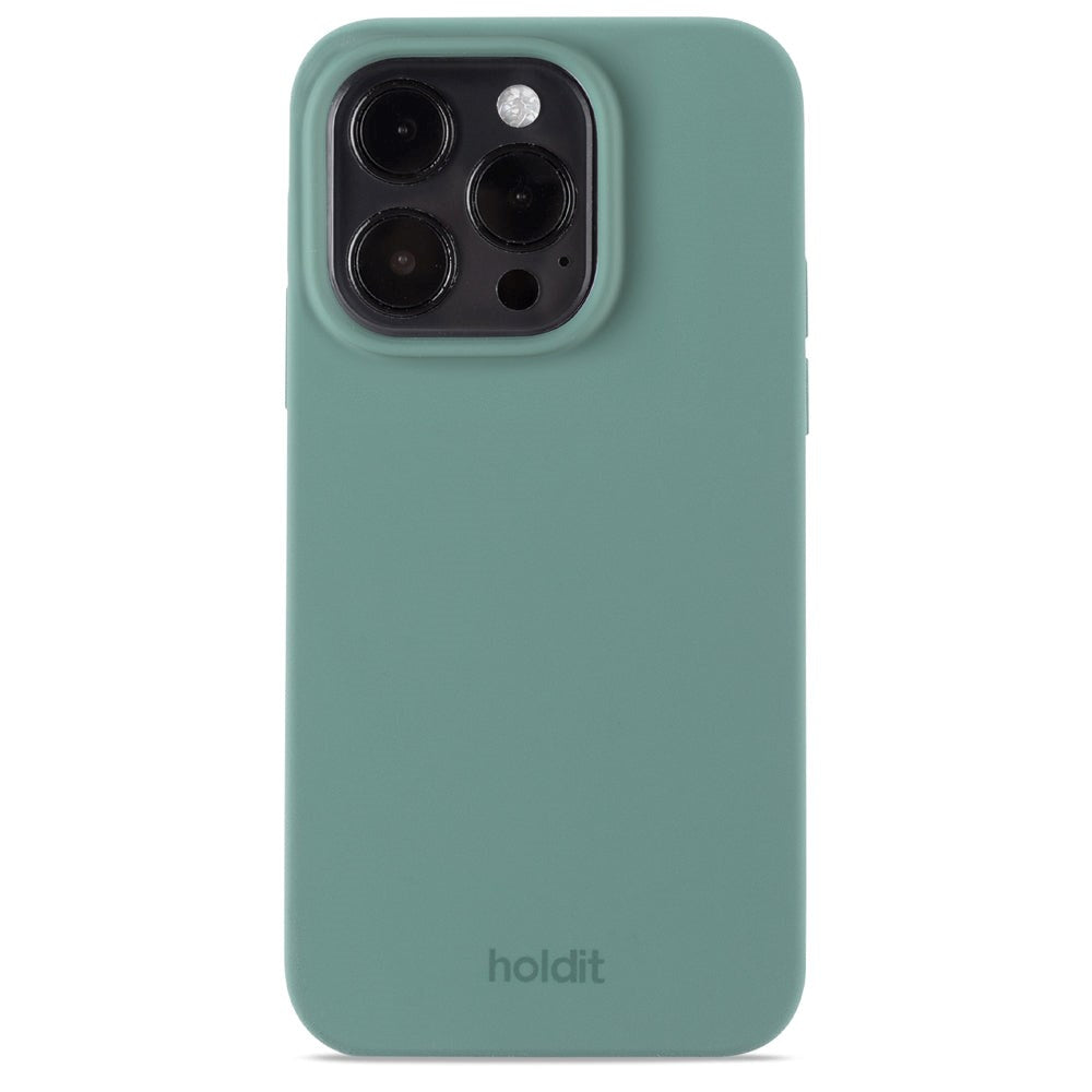 Holdit iPhone 14 Pro Soft Touch Silikone Cover - Moss Green