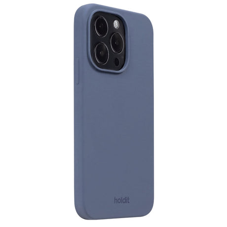 Holdit iPhone 14 Pro Soft Touch Silikone Cover - Pacific Blue