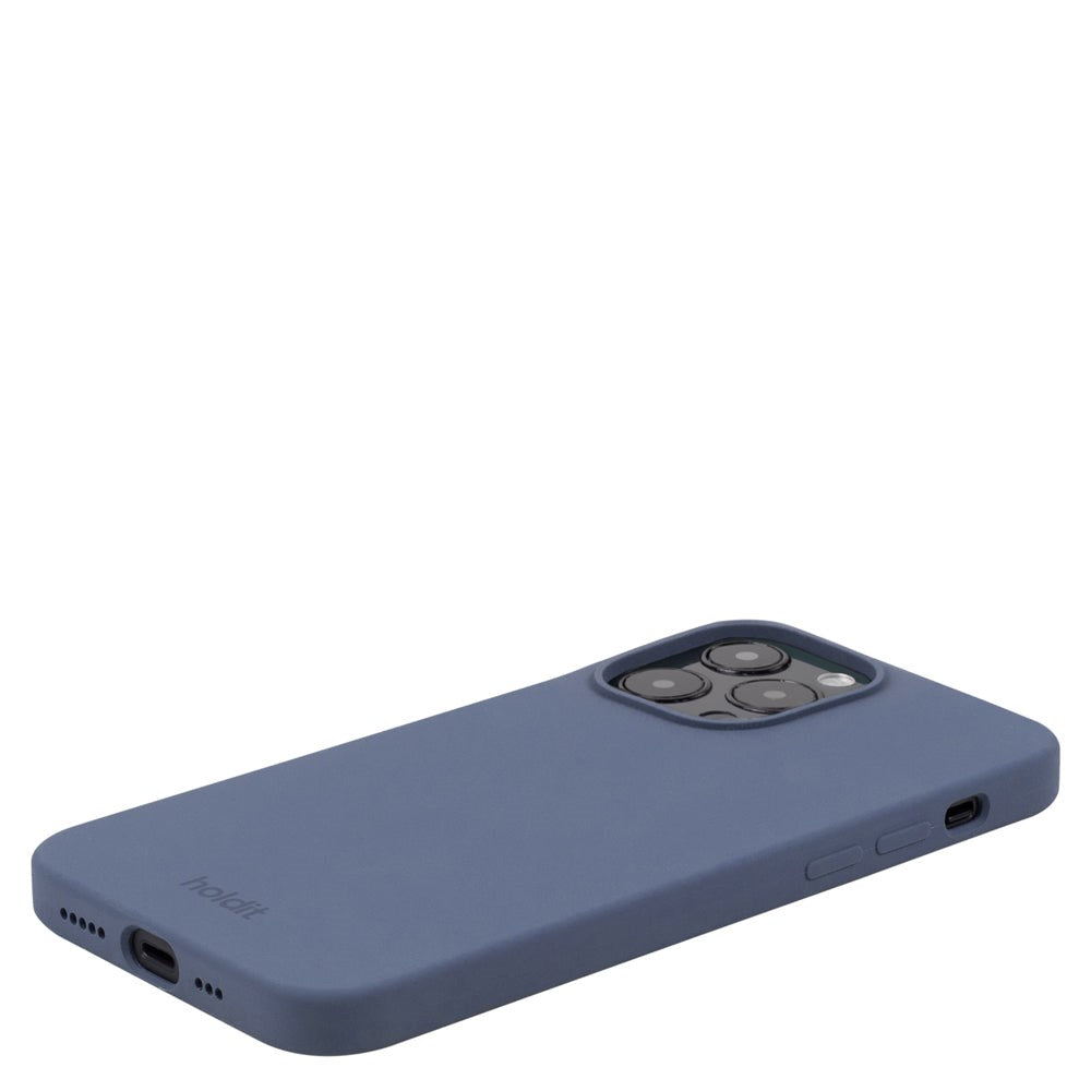 Holdit iPhone 14 Pro Soft Touch Silikone Cover - Pacific Blue
