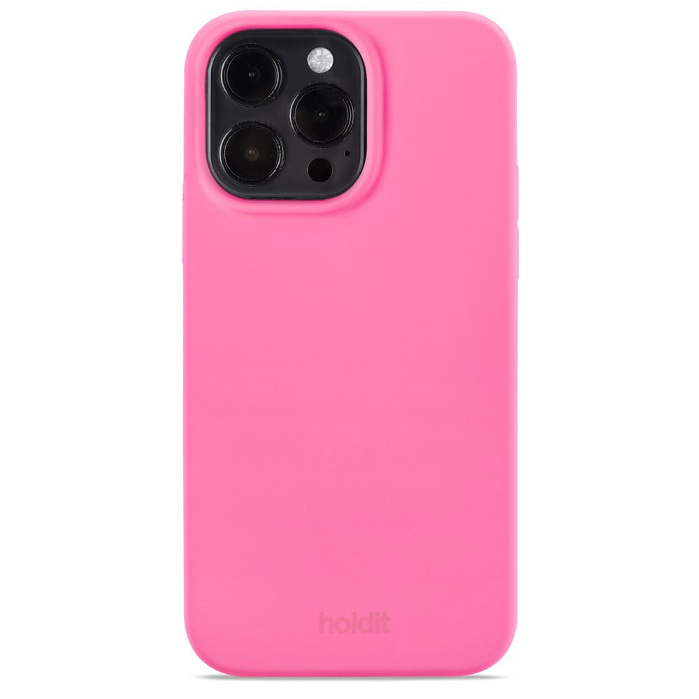 Holdit iPhone 14 Pro Max Soft Touch Silikone Cover - Bright Pink