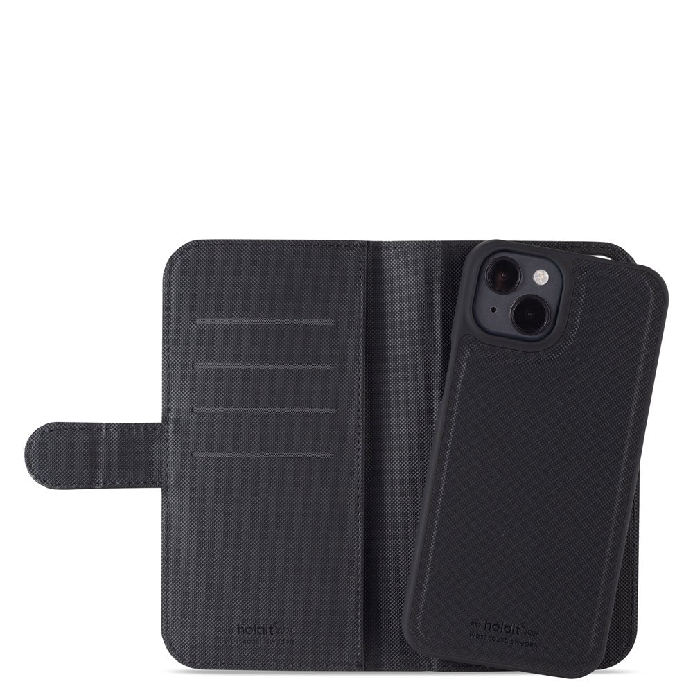 Holdit iPhone 14 Plus Wallet Magnet Cover - Black