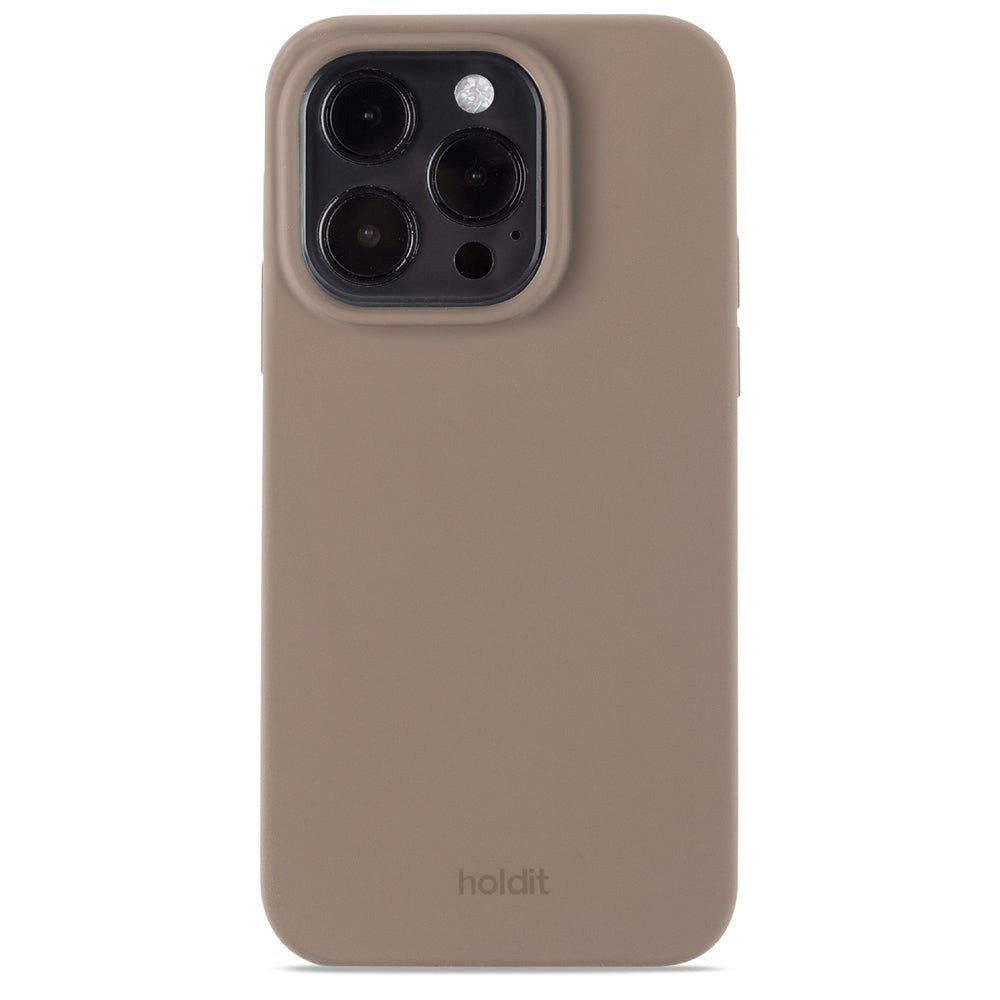 Holdit iPhone 14 Pro Soft Touch Silikone Cover - Mocha Brown