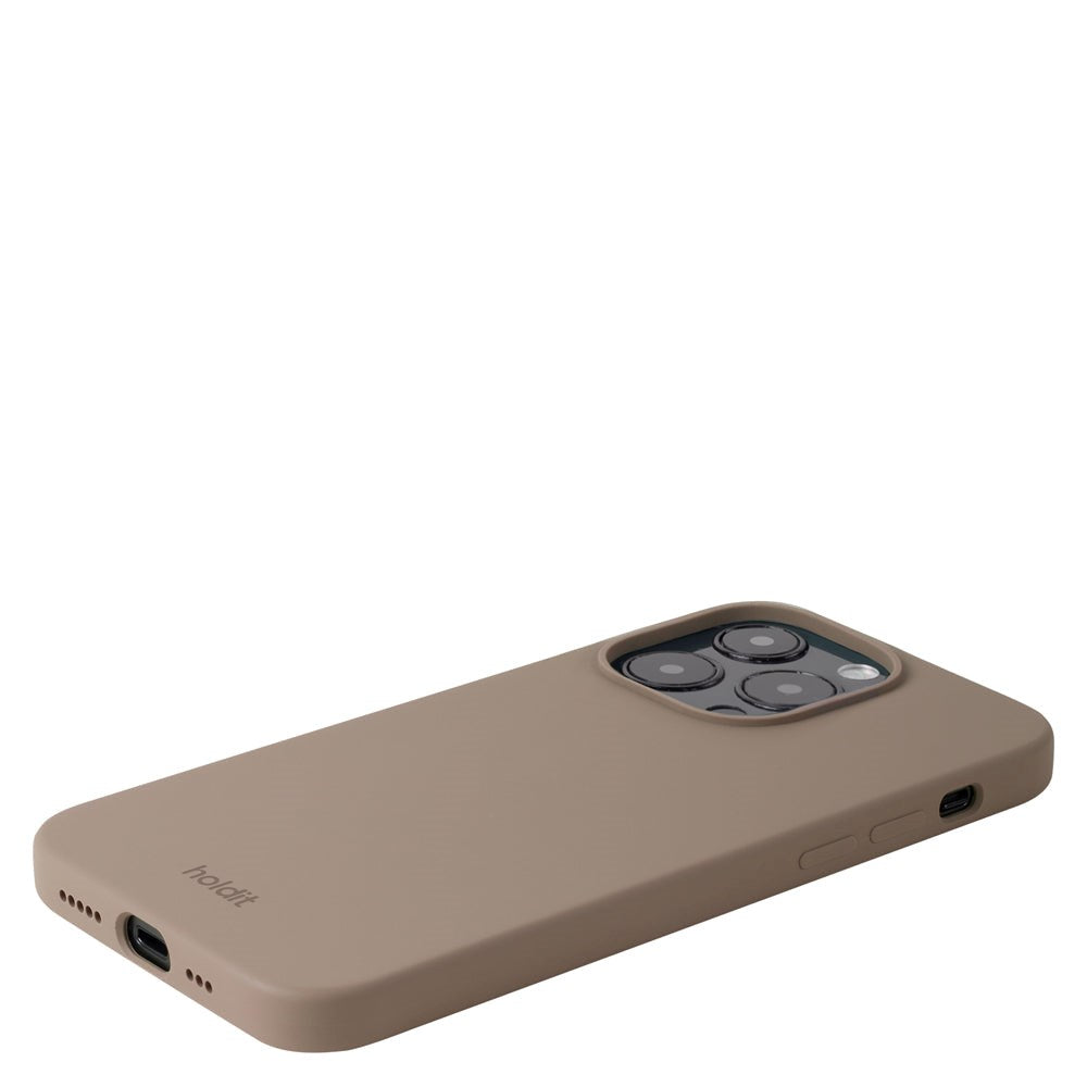 Holdit iPhone 14 Pro Soft Touch Silikone Cover - Mocha Brown