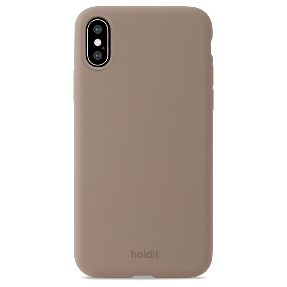 Holdit iPhone Xs/X Soft Touch Silikone Cover - Mocha Brown