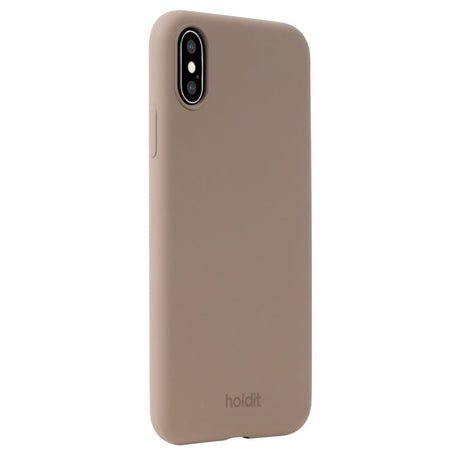 Holdit iPhone Xs/X Soft Touch Silikone Cover - Mocha Brown