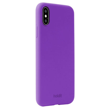 Holdit iPhone X / Xs Soft Touch Silikone Cover - Bright Purple