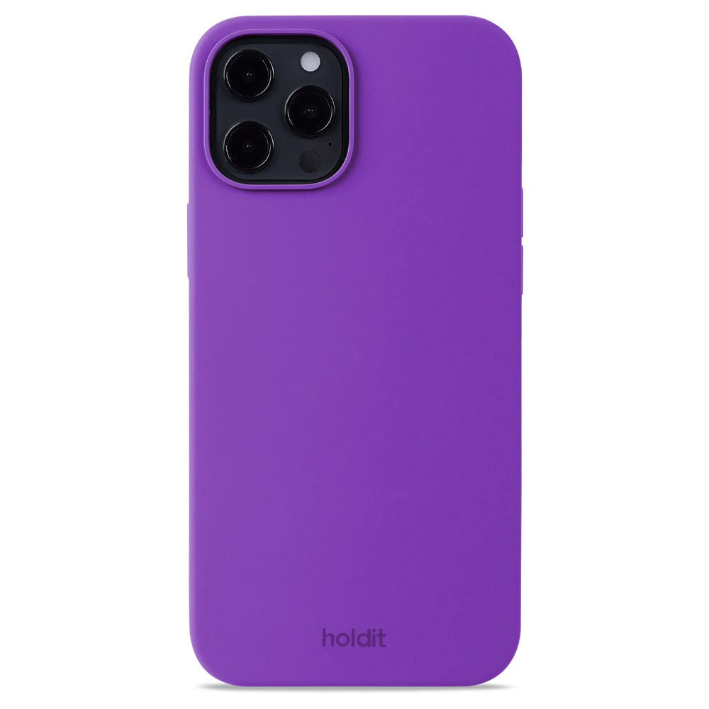 Holdit iPhone 12 Pro Max Soft Touch Silikone Cover - Bright Purple