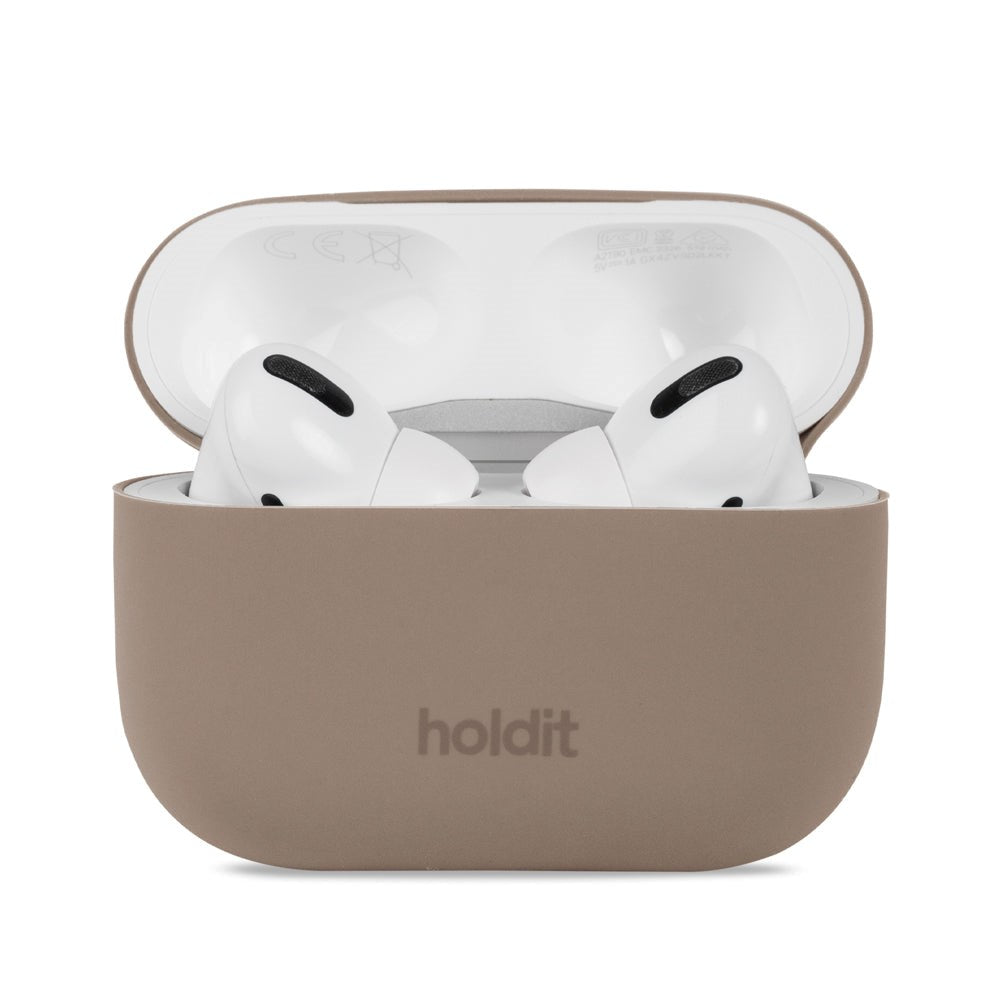 Holdit Nygård Silikone Cover Til AirPods Pro 2nd Gen (2022) - Mocha Brown