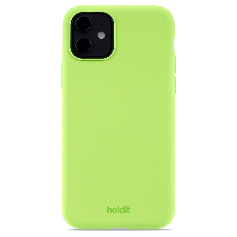 Holdit iPhone 11 Soft Touch Silikone Cover - Acid Green