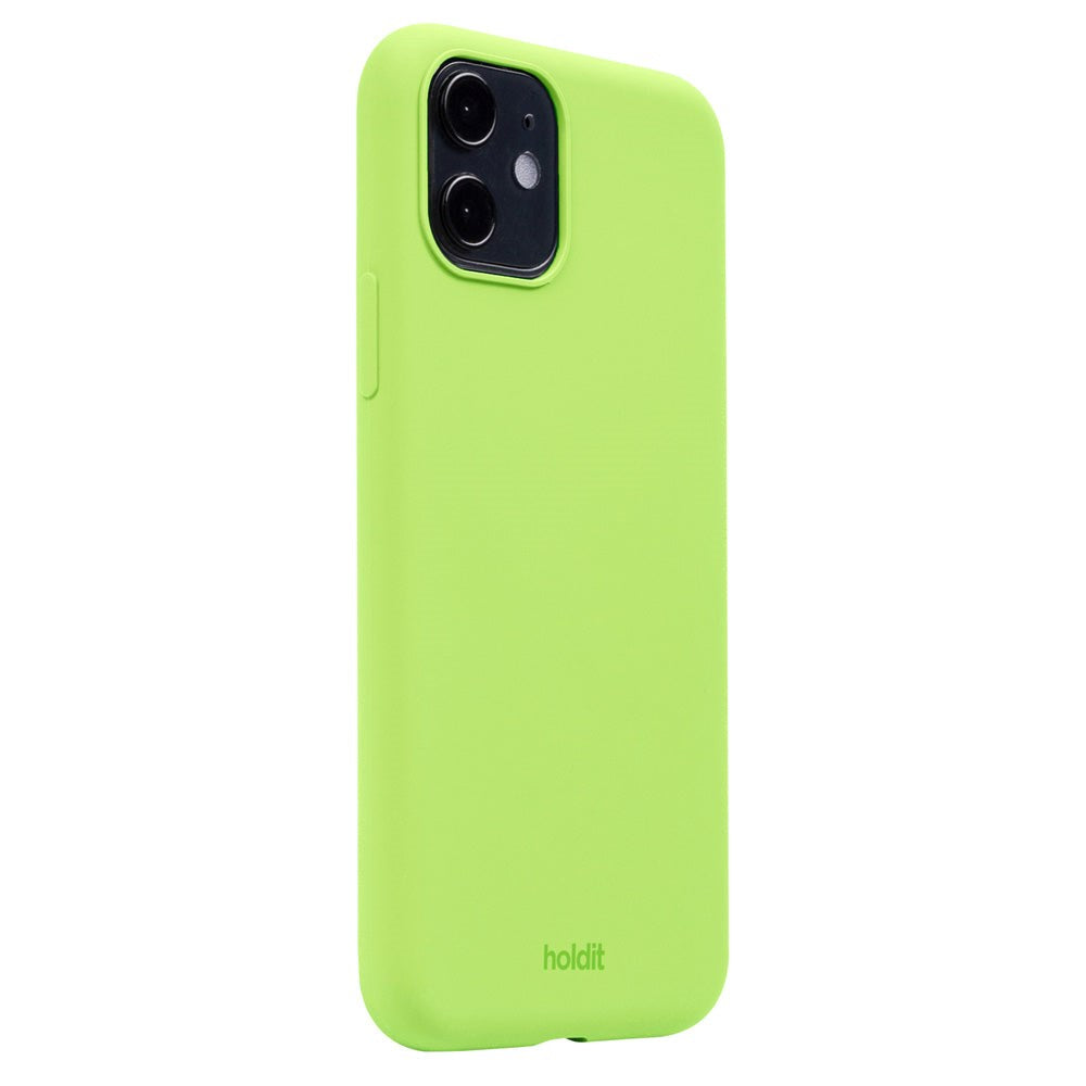 Holdit iPhone 11 Soft Touch Silikone Cover - Acid Green