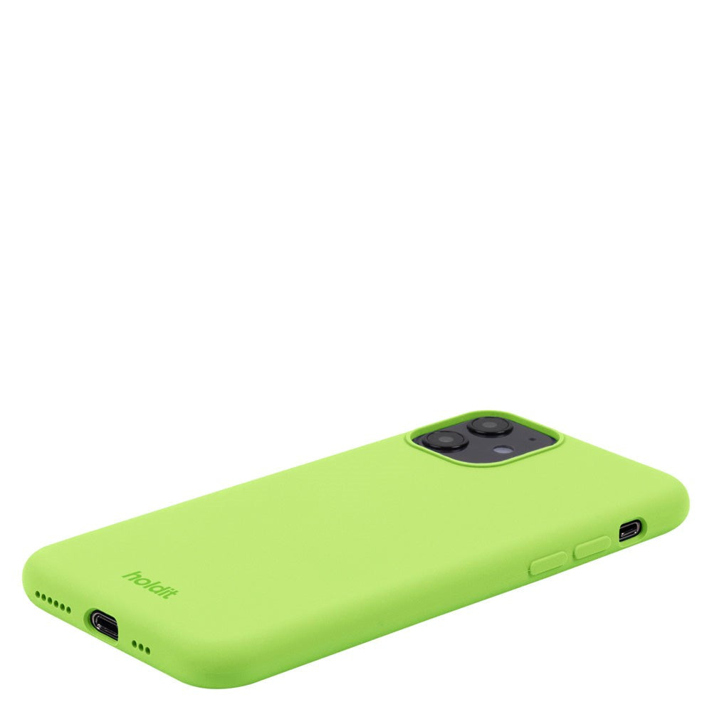 Holdit iPhone 11 Soft Touch Silikone Cover - Acid Green