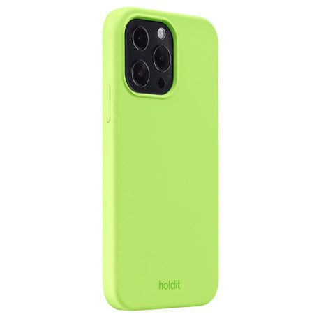 Holdit iPhone 13 Pro Soft Touch Silikone Cover - Acid Green