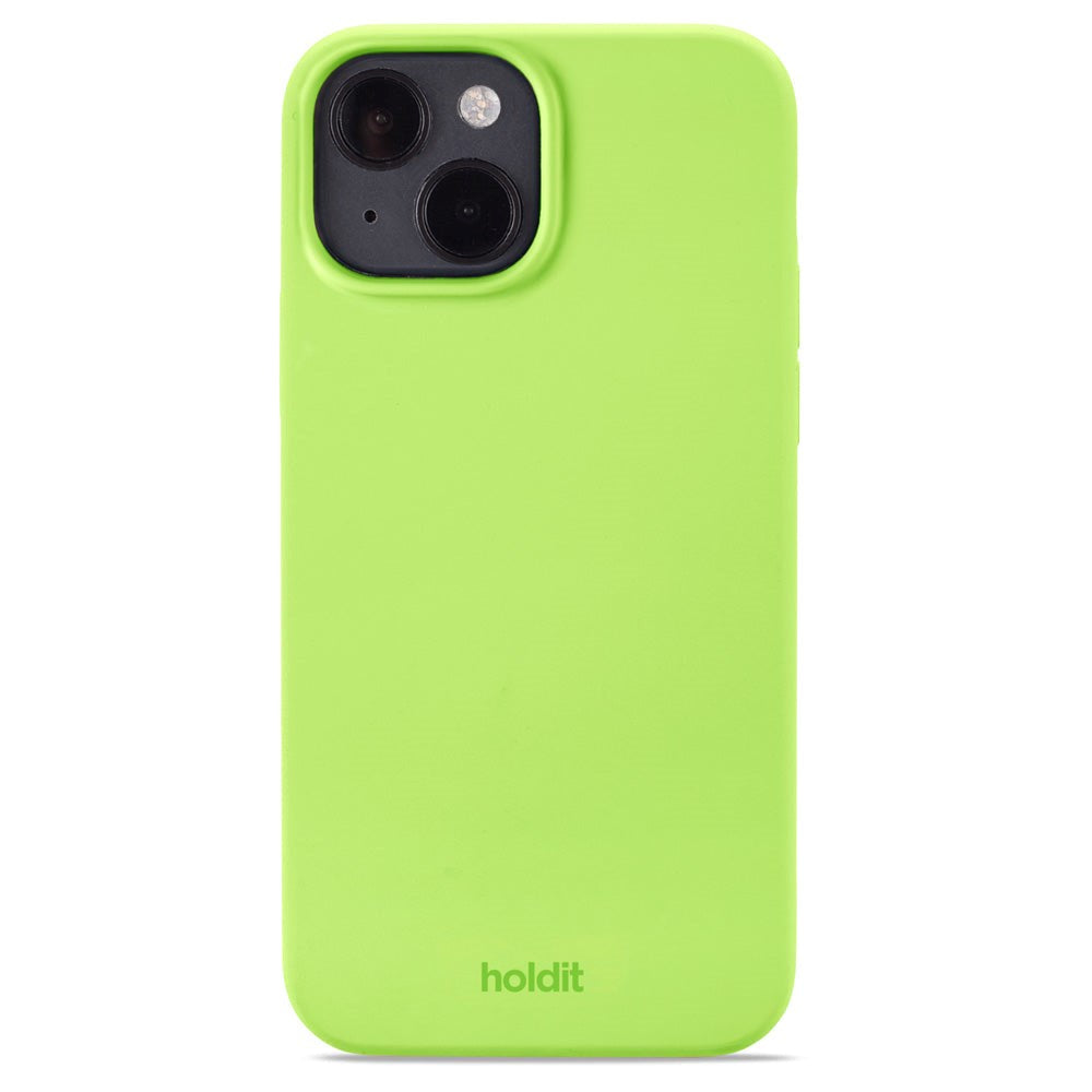 Holdit iPhone 14 / 13 Soft Touch Silikone Case - Acid Green