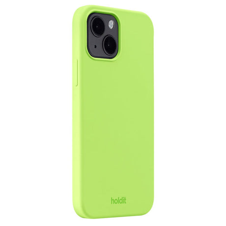 Holdit iPhone 14 / 13 Soft Touch Silikone Case - Acid Green