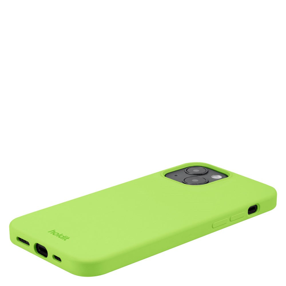 Holdit iPhone 14 / 13 Soft Touch Silikone Case - Acid Green