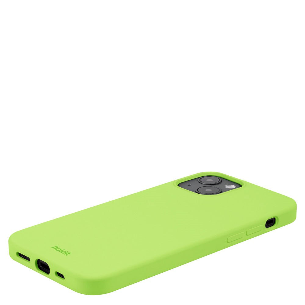 Holdit iPhone 14 Plus Soft Touch Silikone Cover - Acid Green