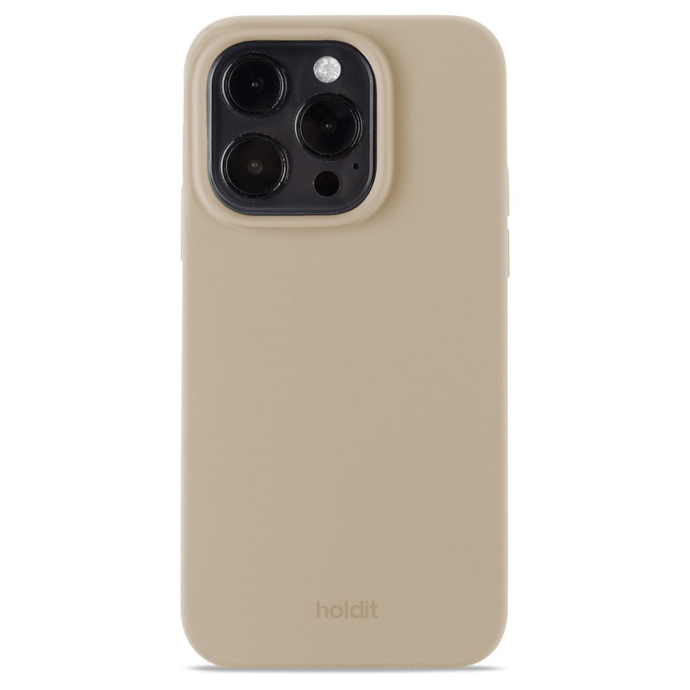 Holdit iPhone 14 Pro Soft Touch Silikone Cover - Latte Beige