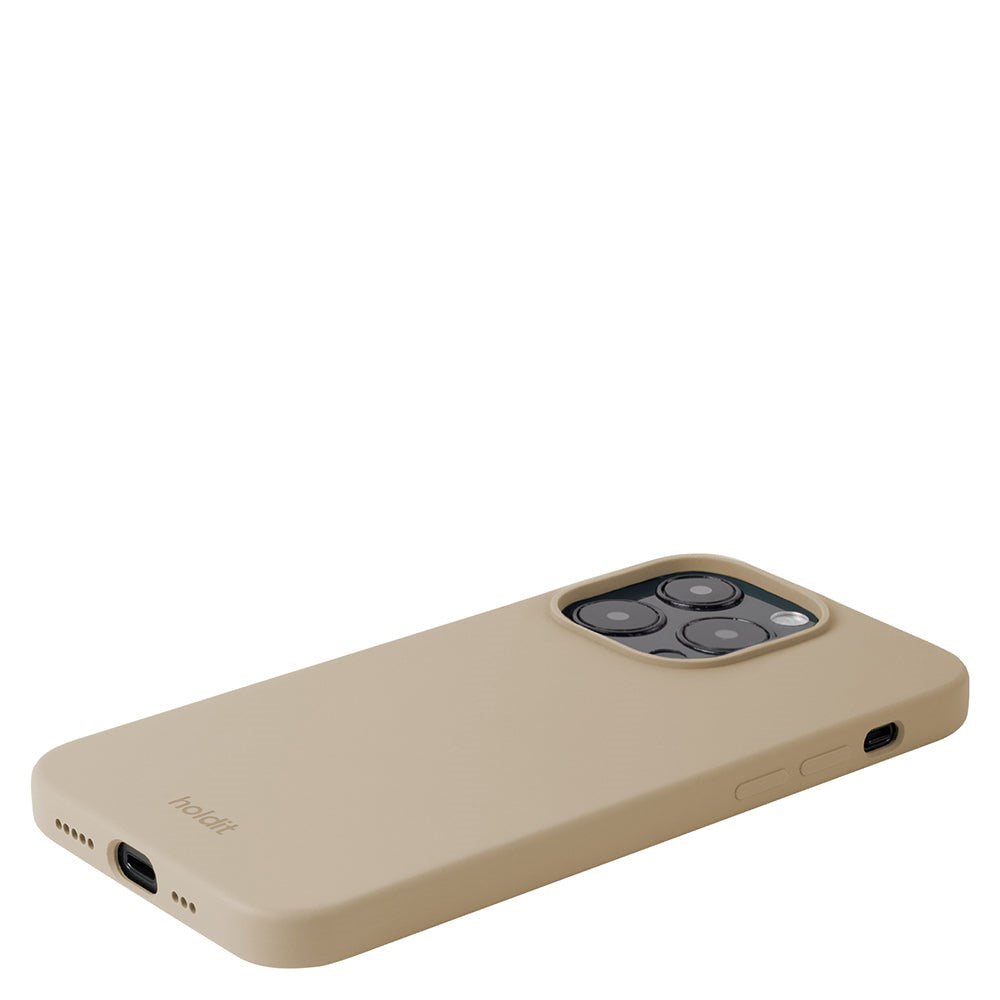 Holdit iPhone 14 Pro Soft Touch Silikone Cover - Latte Beige