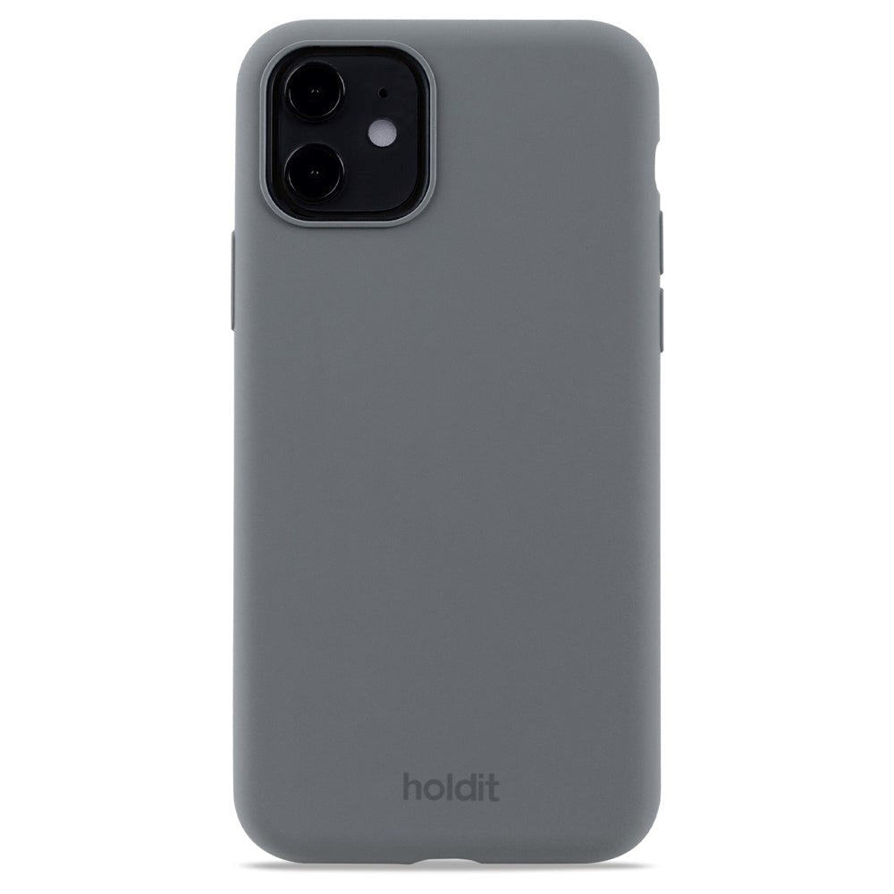 Holdit iPhone 11 Soft Touch Silikone Cover - Space Gray