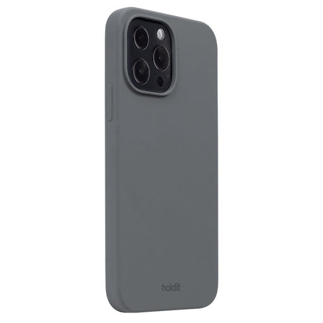 Holdit iPhone 13 Pro Max Soft Touch Silikone Cover - Space Gray