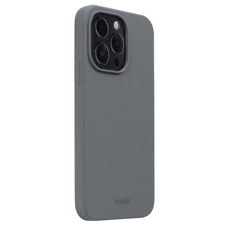 Holdit iPhone 14 Pro Soft Touch Silikone Cover - Space Gray