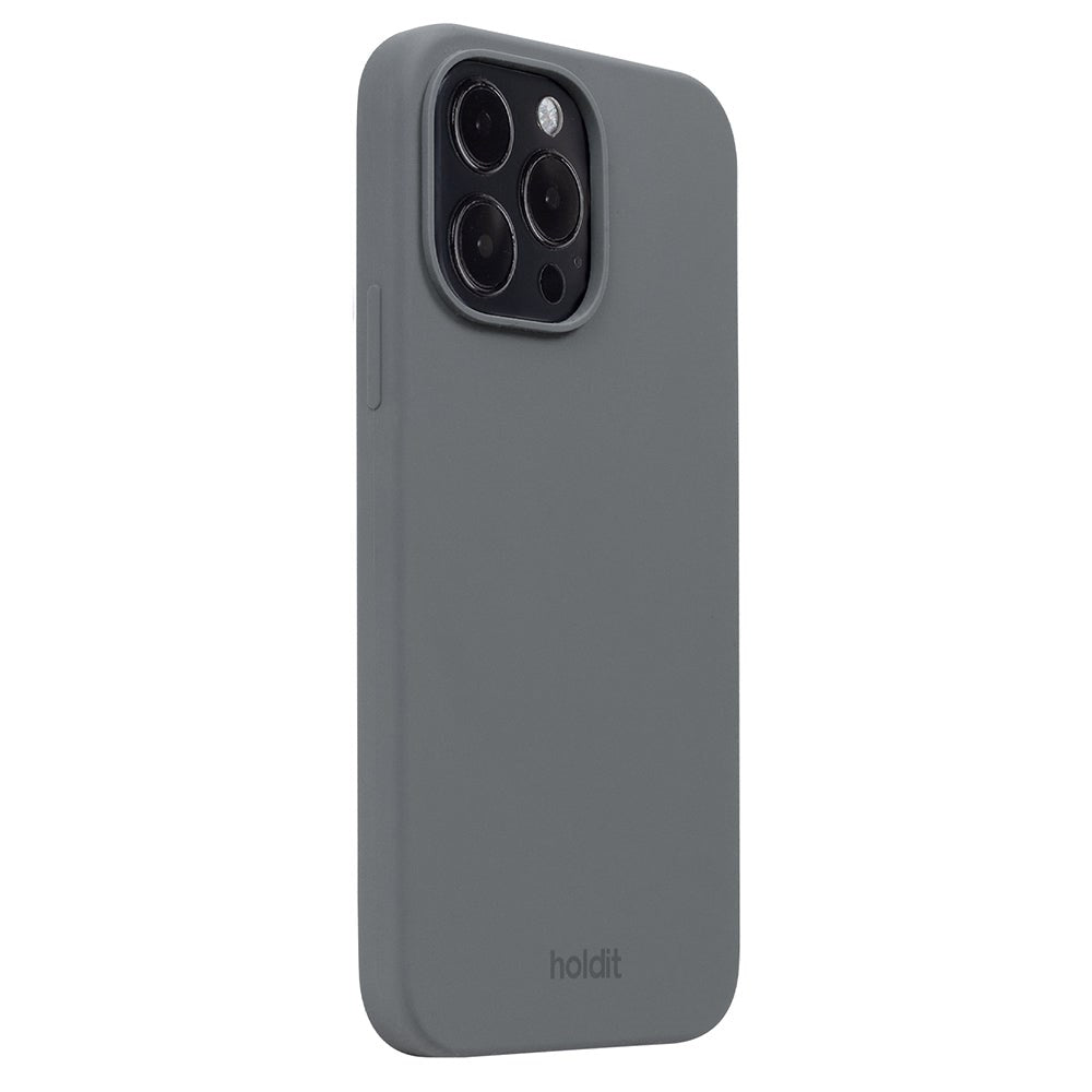 Holdit iPhone 14 Pro Max Soft Touch Silikone Cover - Space Gray