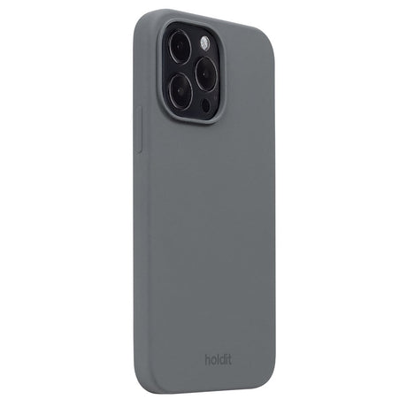 Holdit iPhone 14 Pro Max Soft Touch Silikone Cover - Space Gray