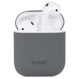 Holdit Silikone Cover Til AirPods (1 & 2. gen.) - Space Grey