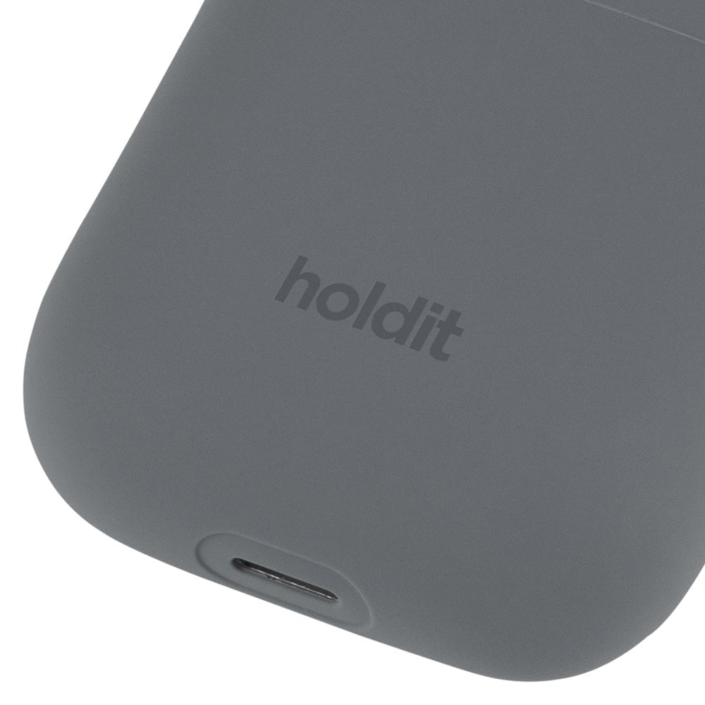 Holdit Silikone Cover Til AirPods (1 & 2. gen.) - Space Grey