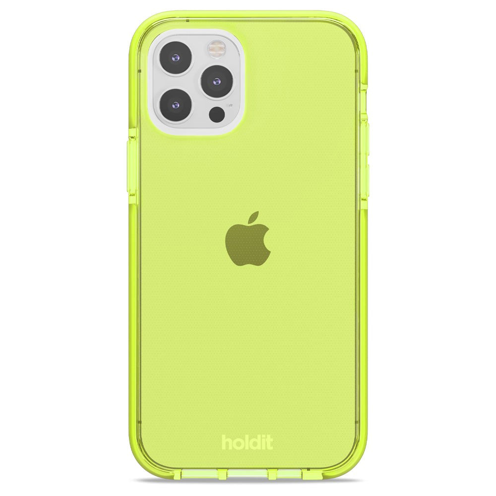 Holdit iPhone 12 / 12 Pro Seethru Cover - Acid Green