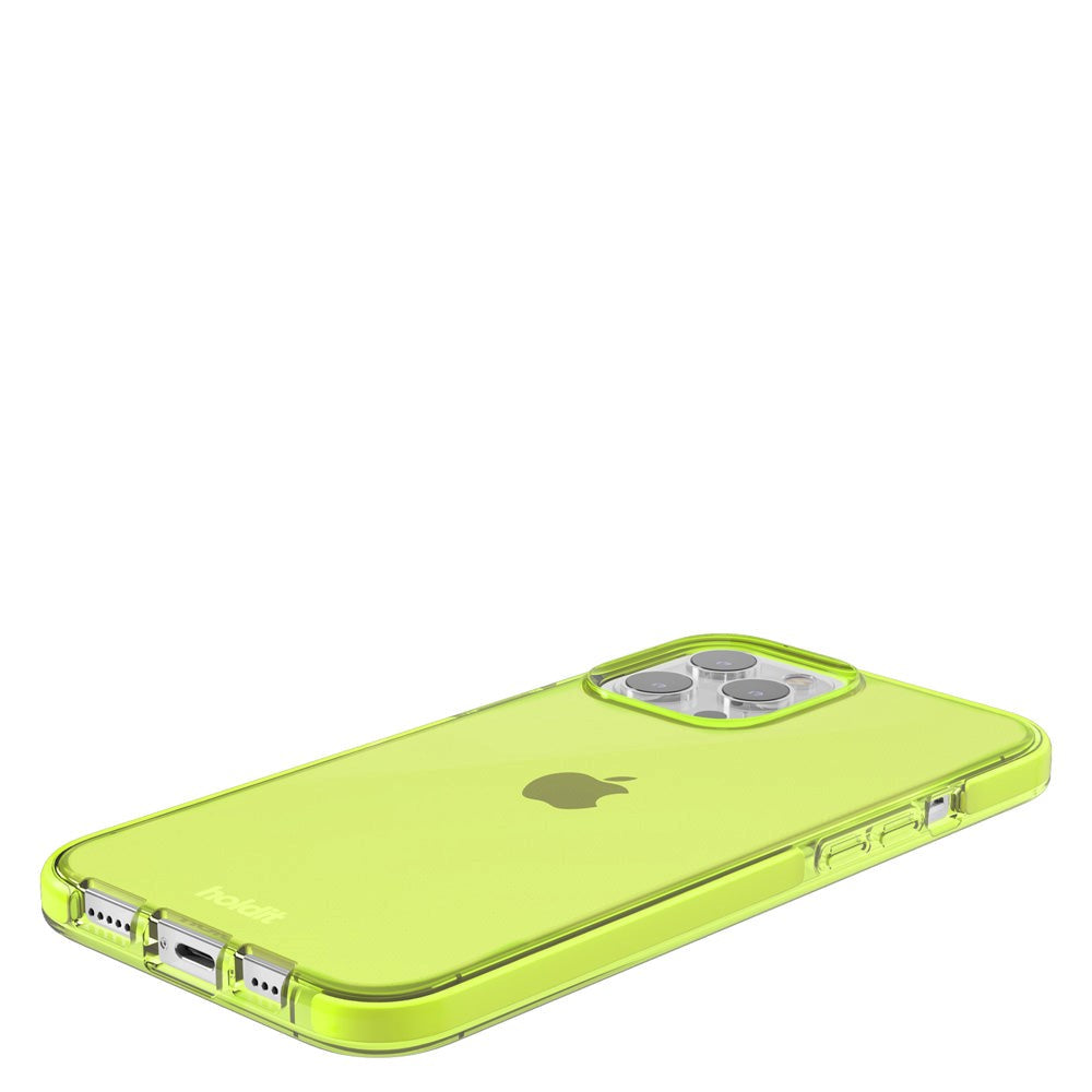 Holdit iPhone 13 Pro Max Seethru Cover - Acid Green