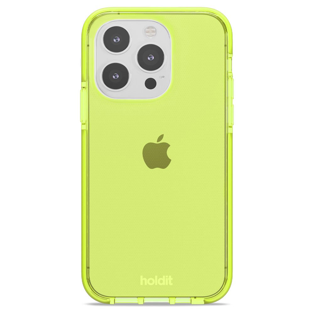 Holdit iPhone 14 Pro Seethru Cover - Acid Green