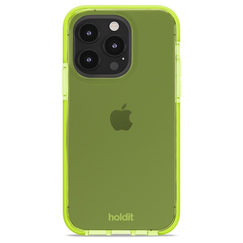 Holdit iPhone 14 Pro Seethru Cover - Acid Green