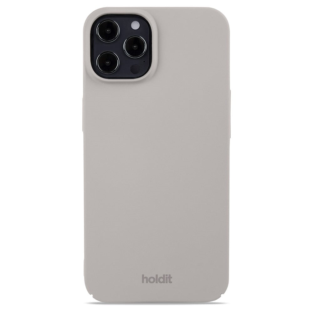 Holdit iPhone 12 / 12 Pro Slim Plastic Case - Taupe