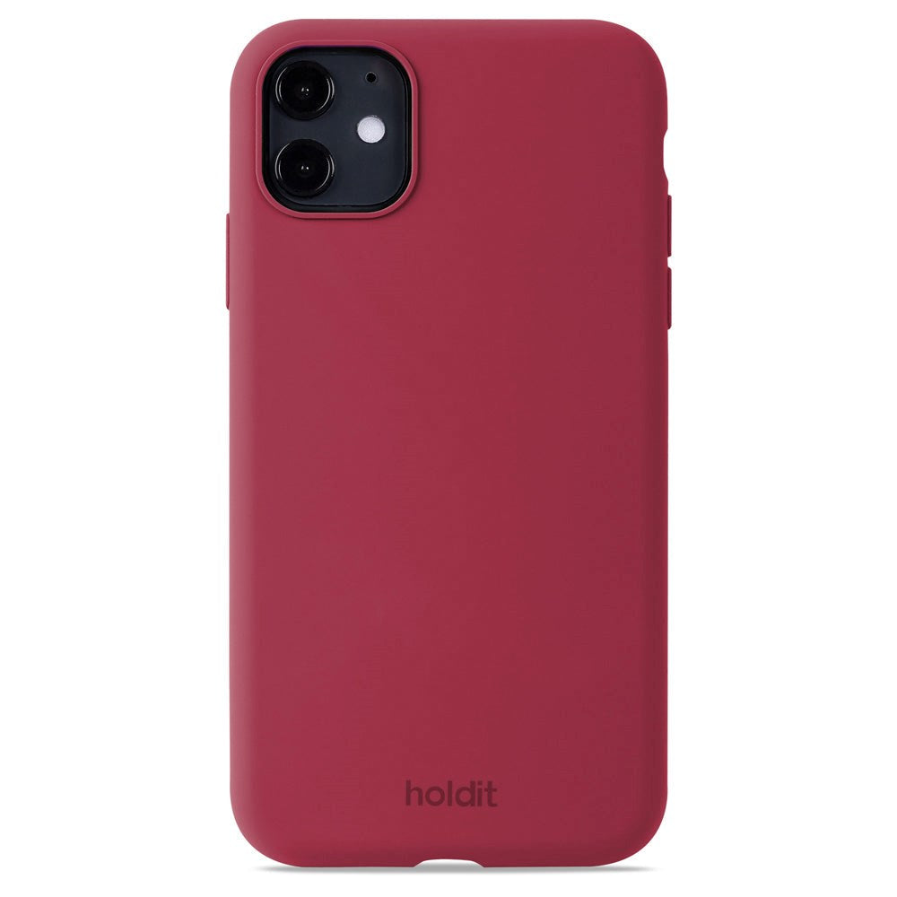 Holdit iPhone 11 Soft Touch Silikone Cover - Red Velvet