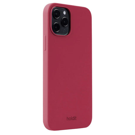 Holdit iPhone 12 / 12 Pro Soft Touch Silikone Cover - Red Velvet