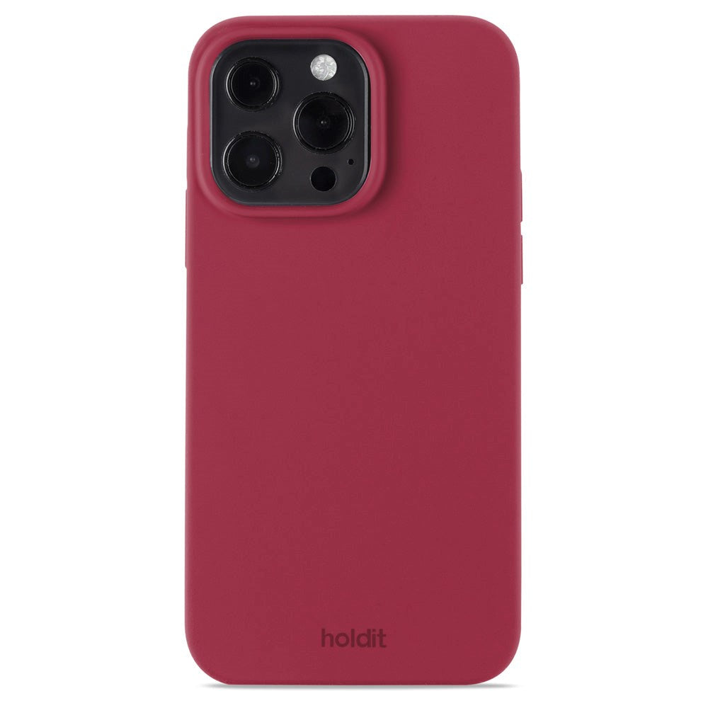 Holdit iPhone 13 Pro Soft Touch Silikone Cover - Red Velvet