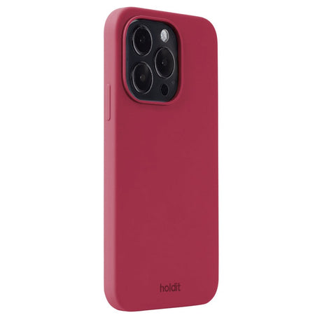 Holdit iPhone 14 Pro Soft Touch Silikone Cover - Red Velvet