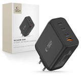 Tech-Protect Vægoplader m. 3x USB-C / 1x USB-A - 200W - Sort