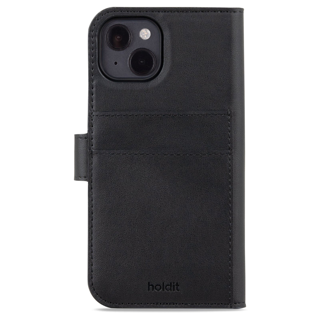 Holdit iPhone 14 / 13 Wallet Case Magnet Plus - Flip Cover - Black