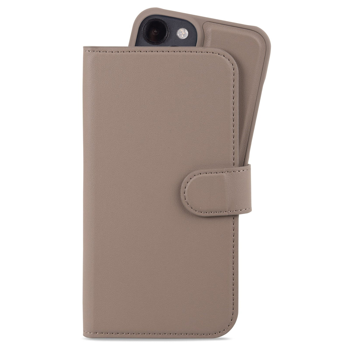 Holdit iPhone 14 / 13 Wallet Case Magnet Plus - Flip Cover - Mocha Brown