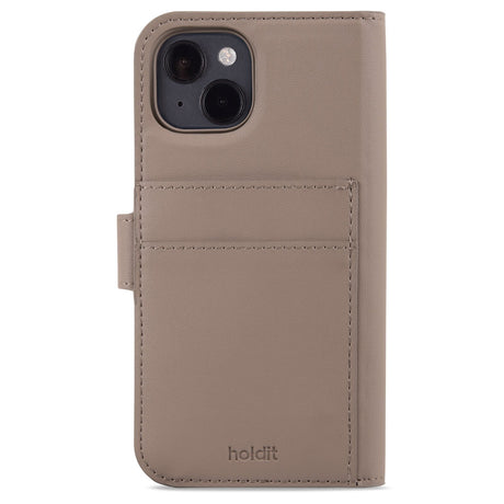 Holdit iPhone 14 / 13 Wallet Case Magnet Plus - Flip Cover - Mocha Brown