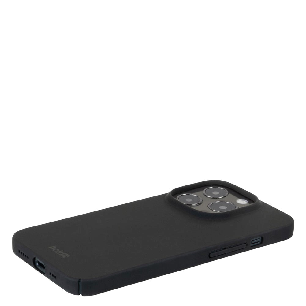 Holdit iPhone 15 Pro Slim Plastic Case - Sort