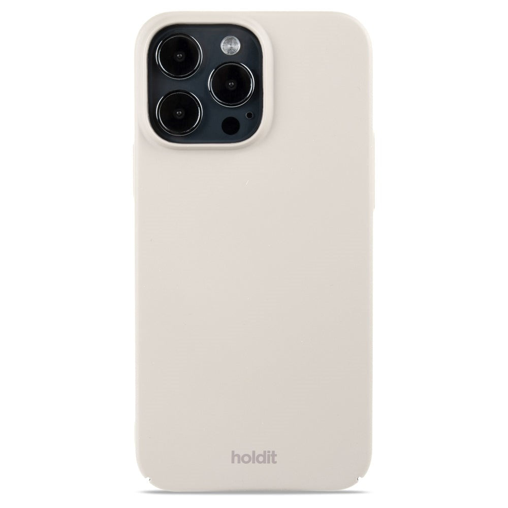 Holdit iPhone 15 Pro Max Slim Plastic Case - Light Beige