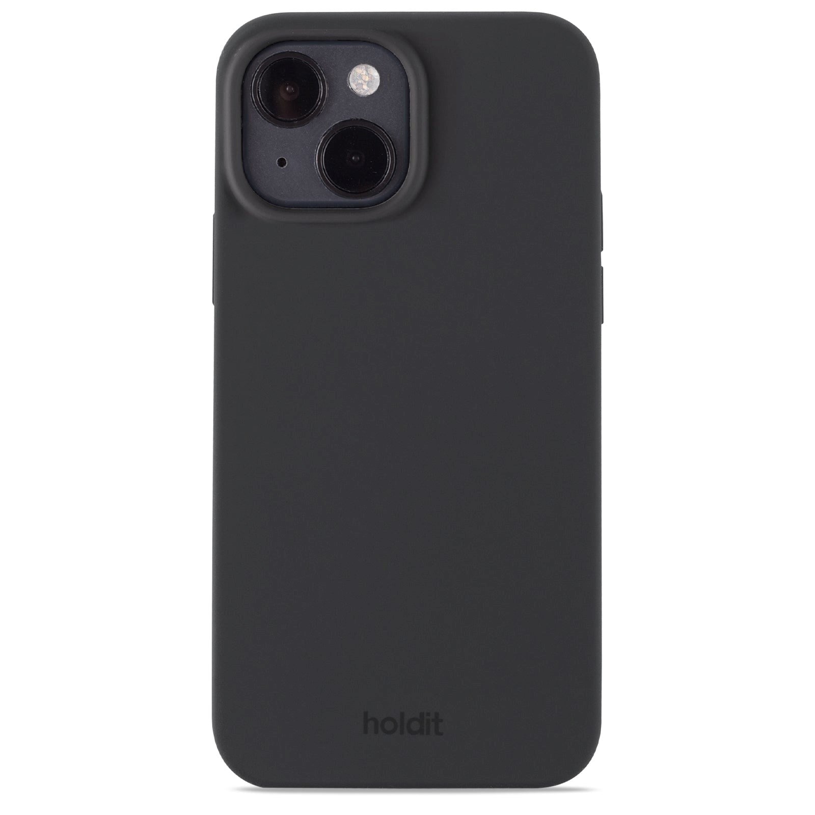 Holdit iPhone 15 Soft Touch Silikone Cover - Black