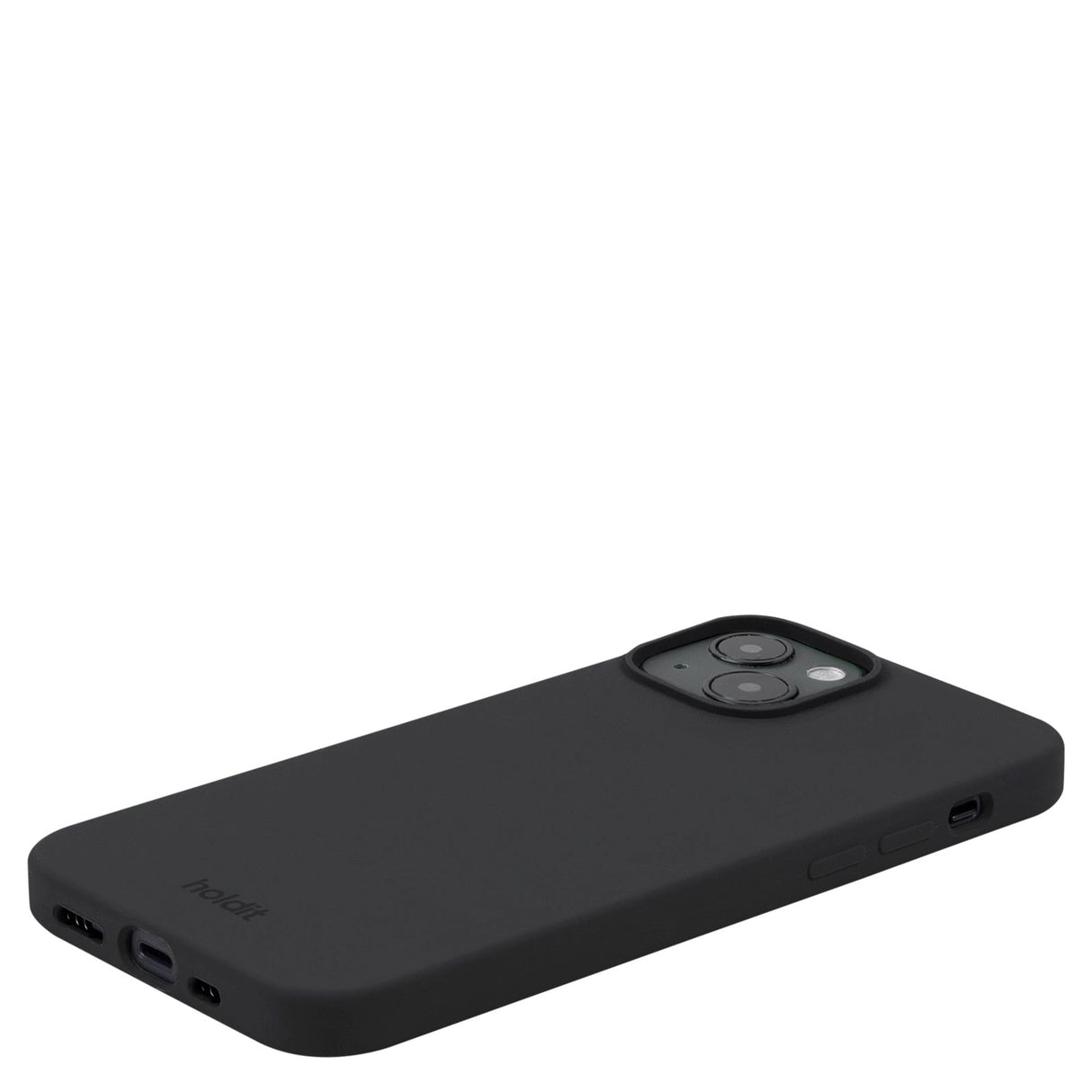 Holdit iPhone 15 Soft Touch Silikone Cover - Black